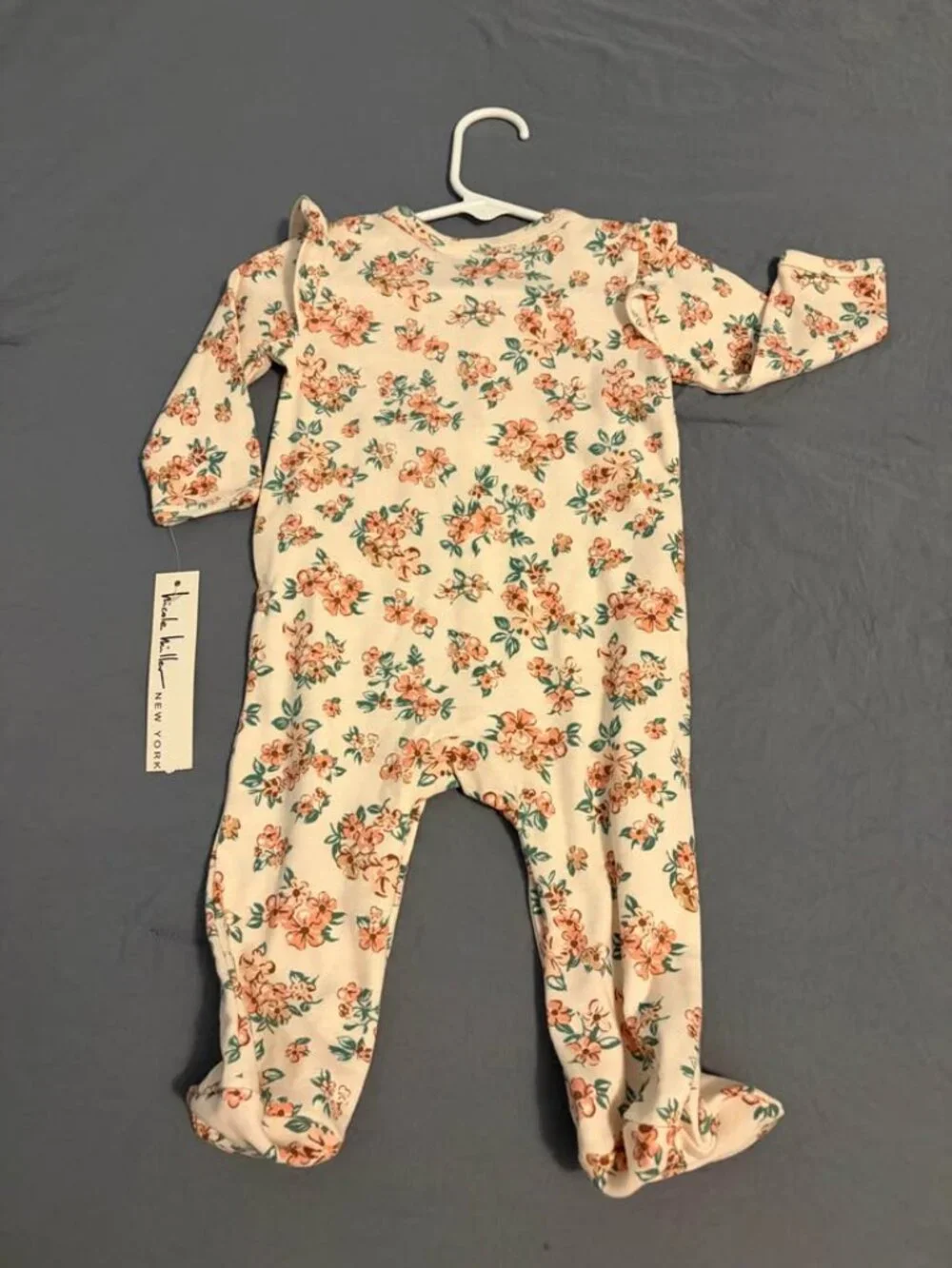 Nicole Miller Baby Girl (6-9 Months) Floral Romper NWT